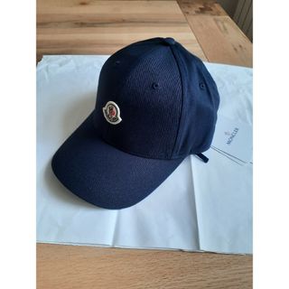 ⭐新品 MONCLER  大人気定番ロゴキャップ ネイビー Lサイズ 大人OK