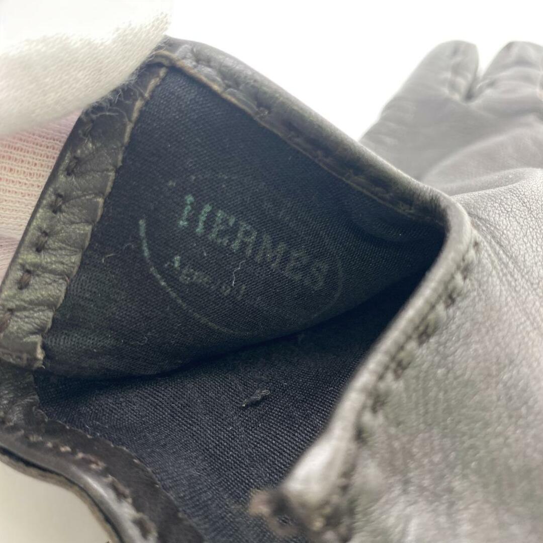 Hermes(エルメス)のエルメス HERMES グローブ
 ケリーグローブ グローブ ブラック レディースのファッション小物(手袋)の商品写真