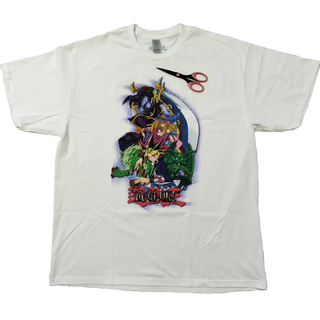 遊戯王　Tシャツ　XLサイズ　白　アニメT　遊☆戯☆王　海外オフィシャル *(Tシャツ/カットソー(半袖/袖なし))