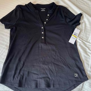 カルバンクライン(Calvin Klein)のカルバンクライン　ブラック　トップス　新品タグあり　(Tシャツ(半袖/袖なし))