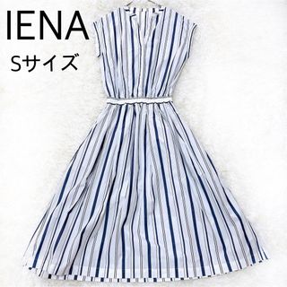 IENA - IENA ストライプシャツワンピース　ロングワンピース