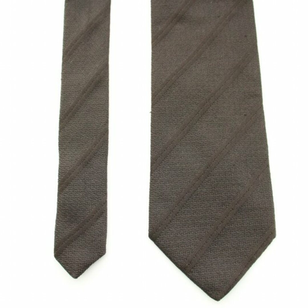 PRADA(プラダ)のプラダ ネクタイ レギュラータイ ストライプ柄 シルク 茶 ブラウン メンズのファッション小物(ネクタイ)の商品写真