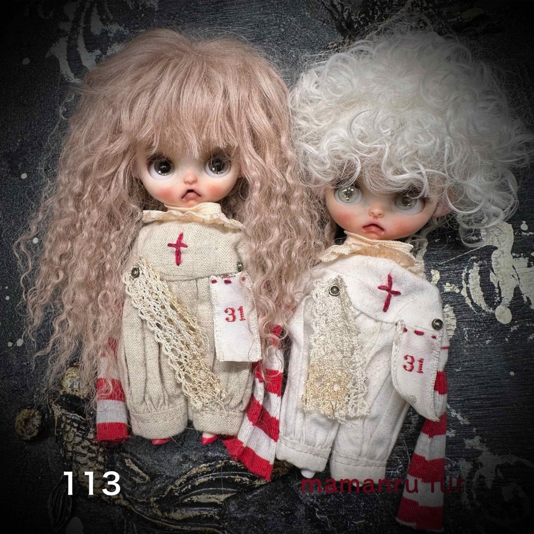 wpcset_113プチサイズチベットラムウィッグ ハンドメイドのぬいぐるみ/人形(人形)の商品写真