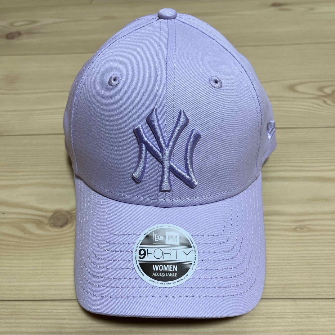 NEW ERA(ニューエラー)のニューエラ　NEW ERA　NY ニューヨークヤンキース　ライトパープル レディースの帽子(キャップ)の商品写真