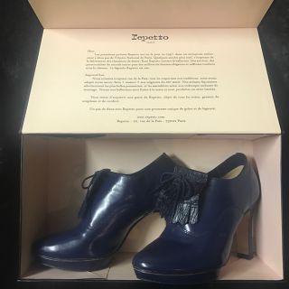 レペット(repetto)のレペット repetto ネイビー レザー ヒール(ハイヒール/パンプス)