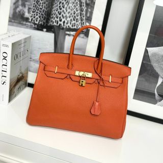 エルメス(Hermes)のHERMES エルメス バーキン35 トゴ テールバテュー C刻印(ハンドバッグ)