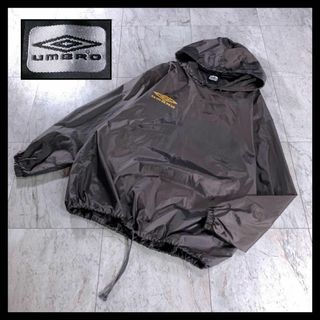 アンブロ(UMBRO)の00s UMBRO ナイロン プルオーバー パーカー ピステ ドローコード(ナイロンジャケット)