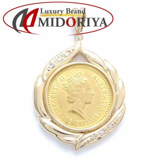 1/10oz ナゲット コイントップ 金貨 エリザベス ダイヤモンド K24ゴールド/78909【中古】【FJ】(その他)