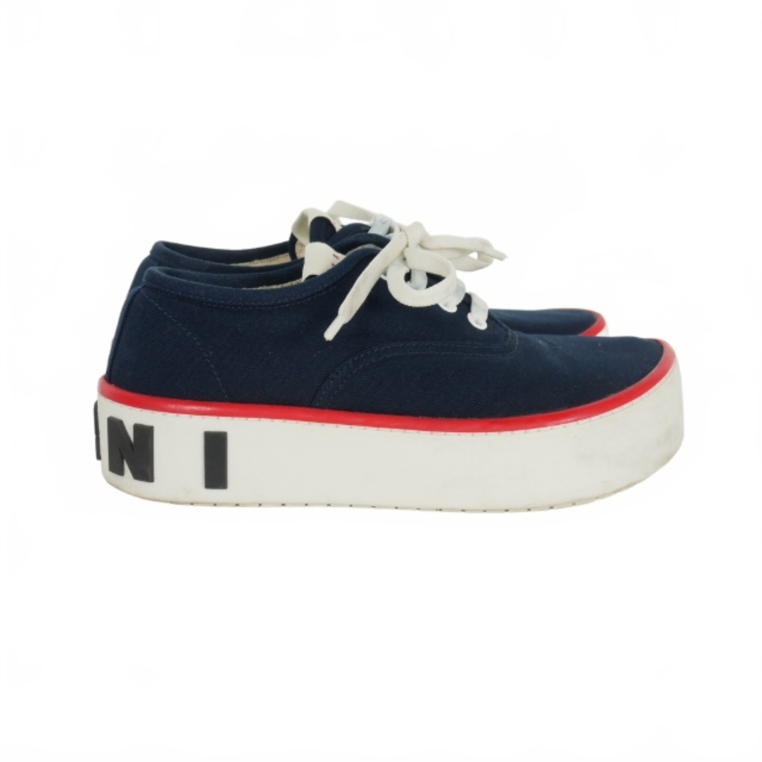 MARNI (マルニ) 厚底ローカットスニーカー レディース ネイビー