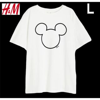 H&M - 新品 H&M × Disney コラボ ミッキーマウス Tシャツ L