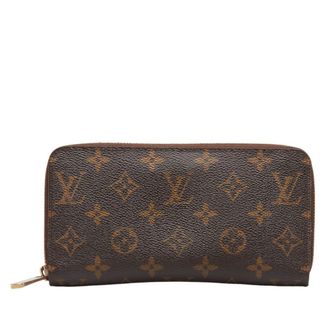 LOUIS VUITTON - ルイ ヴィトン モノグラム ジッピーウォレット ラウンドファスナー 長財布 M60017 PVC レディース LOUIS VUITTON 【1-0147731】