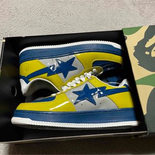 APE BAPE KAWS STA 27cm スニーカー　パテント　エナメル