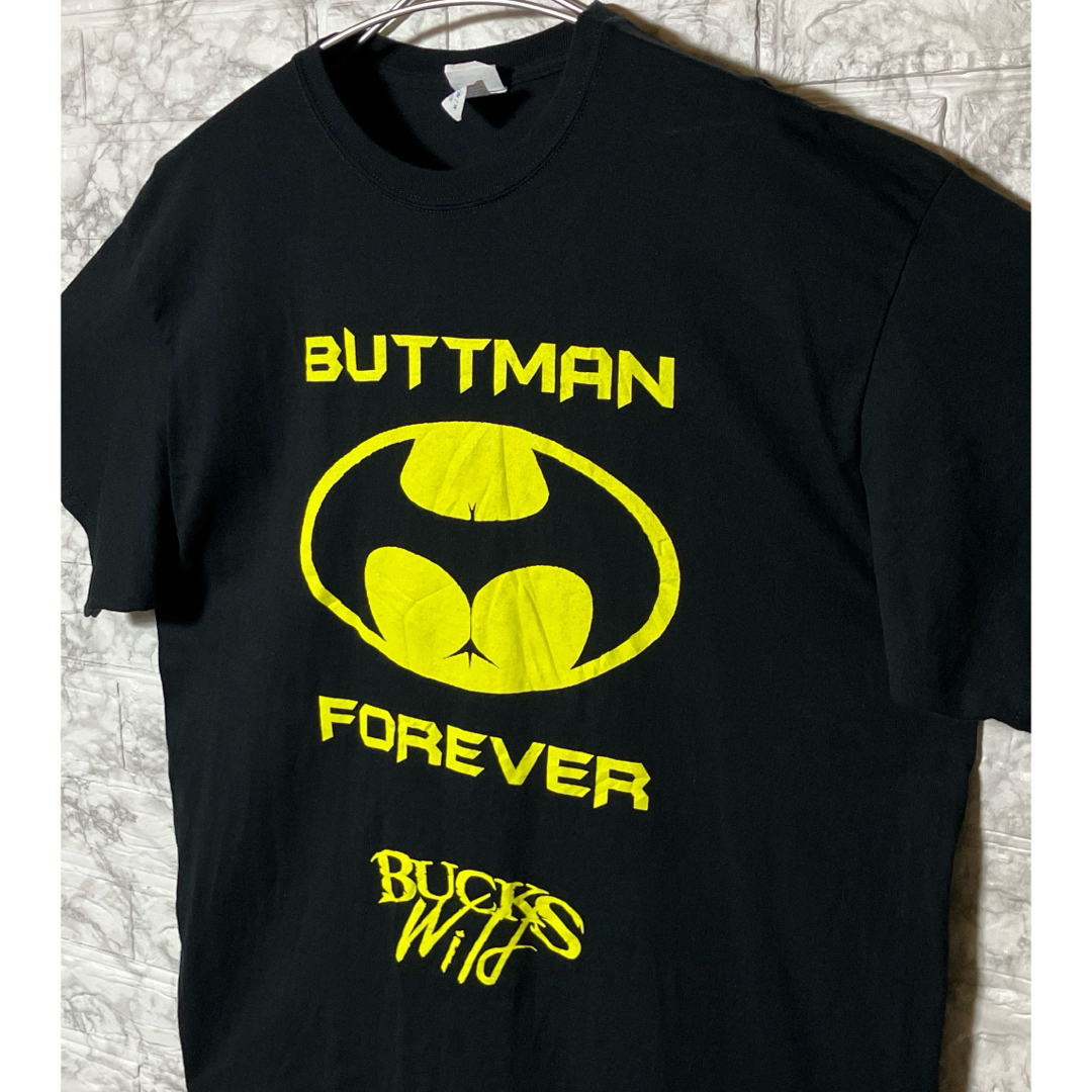 VINTAGE(ヴィンテージ)のUS古着 PORT&COMPANY XLsize バットマン ブラックTシャツ メンズのトップス(Tシャツ/カットソー(半袖/袖なし))の商品写真