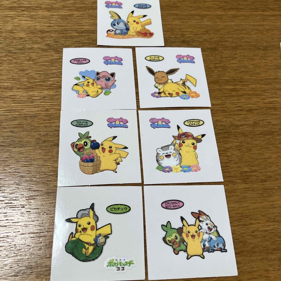 ポケモン(ポケモン)の⑬ポケモン　デコキャラシール　7枚セット　ポケモンパン エンタメ/ホビーのエンタメ その他(その他)の商品写真