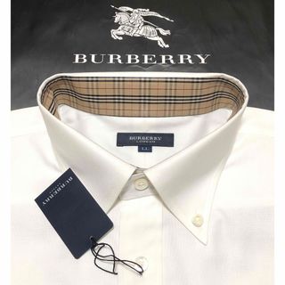 BURBERRY - 新品 LL【日本製】バーバリーロンドン メンズ 半袖シャツ 