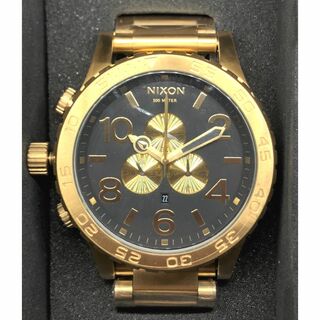 NIXON 腕時計 51-30 A083-510 オールゴールド ブラック