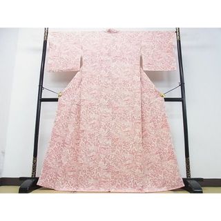 平和屋2■上質な小紋　風景花文　逸品　DAAA9401ox(着物)