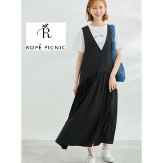 Rope' Picnic - Rope picnic ロペピクニック Vネックジャンパースカート