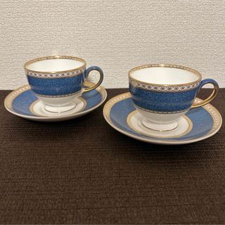 ウェッジウッド(WEDGWOOD)のウェッジウッド　ユーランダー　パウダーブルー　リー　カップ&ソーサー(グラス/カップ)