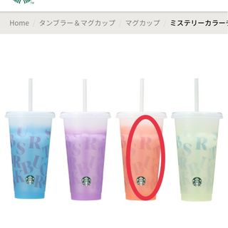 Starbucks - スターバックス　ミステリーカラーチェンジングリユーザブルコールドカップ　オレンジ