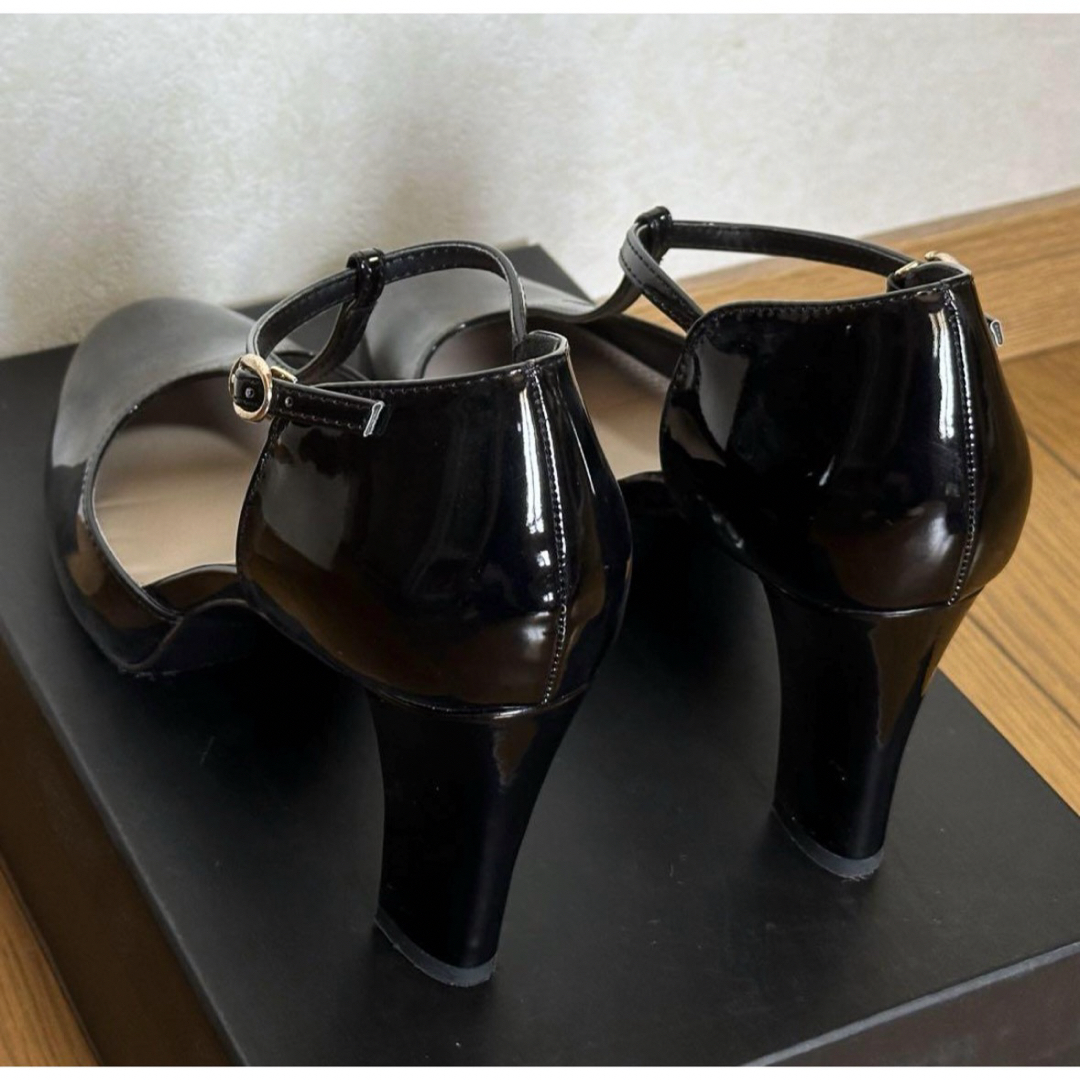SNIDEL(スナイデル)のSNIDEL スナイデル　Tストラップシューズ　黒　ブラック　Lサイズ レディースの靴/シューズ(ハイヒール/パンプス)の商品写真