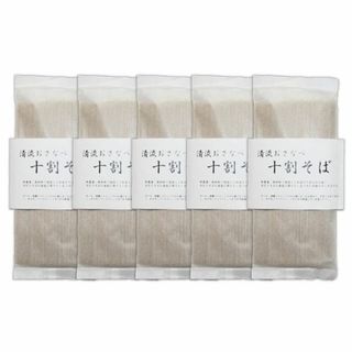 自然栽培 十割そば(200g)Ｘ５袋★岩手県産★無肥料・無農薬★無添加★石臼挽き(麺類)