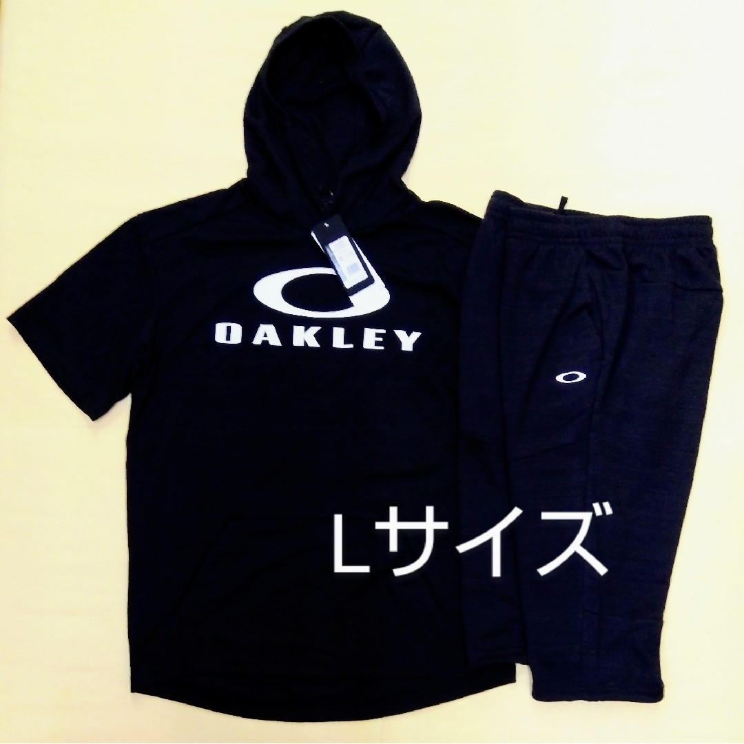 Oakley(オークリー)の[新品] OAKLEY オークリー 上下セット スウェット上下 黒 Lサイズ メンズのトップス(スウェット)の商品写真