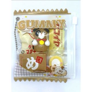 『ケーキオーナメント』×『ホワイトベージュ系』お菓子パッケージ　ガチャ詰めポーチ(キーホルダー)