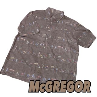 マックレガー(McGREGOR)の【McGREGOR】マックレガー サーファー柄ブラウンシャツM(シャツ)