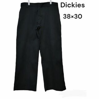 ディッキーズ　Dickies　38×30　古着　ワークパンツ　ブラック　黒　チノ