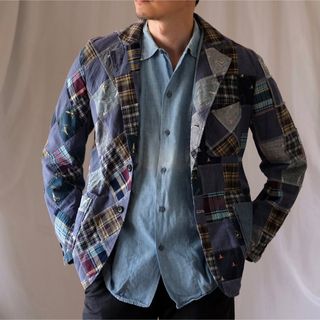 エンジニアードガーメンツ(Engineered Garments)の極美品Engineered Garments×BEAMSパッチワークジャケットL(テーラードジャケット)