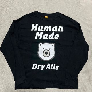 ヒューマンメイド(HUMAN MADE)のHUMAN MADE ロンt tシャツ　熊　Bear NIGO ブラック　 M(Tシャツ/カットソー(七分/長袖))