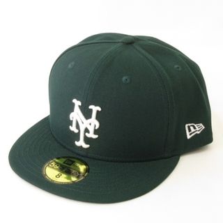 ニューエラー(NEW ERA)のニューエラ 美品 59FIFTY メッツ キャップ グリーン 8 63.5cm(キャップ)