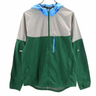 ナイキ(NIKE)のナイキ トレーニング 長袖 ジップパーカー M グリーン系 NIKE フロントジップ メンズ 古着 【240419】(トレーニング用品)