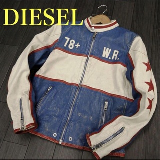 ディーゼル(DIESEL)のDIESEL レーシングジャケット L L-Racing Jacket ブルー(その他)