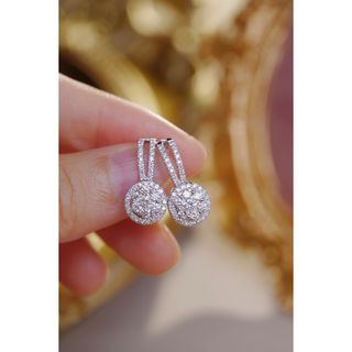 天然ダイヤモンドピアス1ct　k18(ピアス)