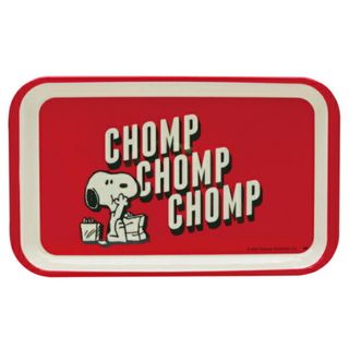 スヌーピー(SNOOPY)のスヌーピー メラミントレー（Ｓ） CHOMP SNOOPY レッド(収納/キッチン雑貨)