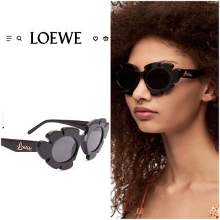 ロエベ(LOEWE)のLOEWE ロエベ パウラズイビザ フラワーサングラス ブラック(サングラス/メガネ)