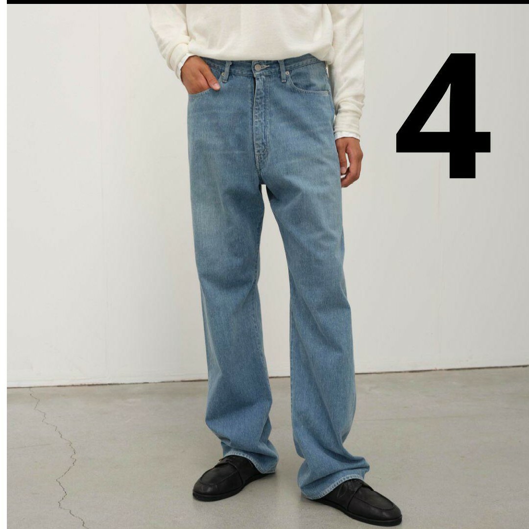 AURALEE(オーラリー)のAURALEE SELVEDGE FADED LIGHT DENIM PANTS メンズのパンツ(デニム/ジーンズ)の商品写真