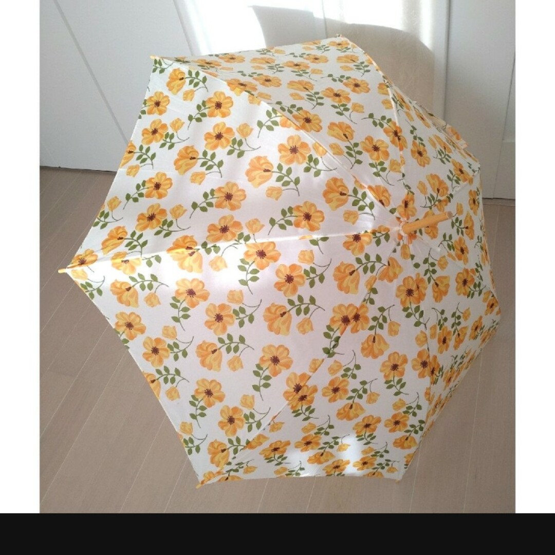 長傘　花柄　黄色 レディースのファッション小物(傘)の商品写真