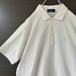 フレッドペリー(FRED PERRY)の人気　フレッドペリー　ポロシャツ　SOLOTEX 半袖　ホワイト　白　L(ポロシャツ)