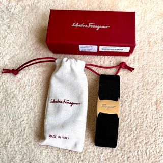 新品 Ferragamo フェラガモ 春夏コレクション リボン バレッタ