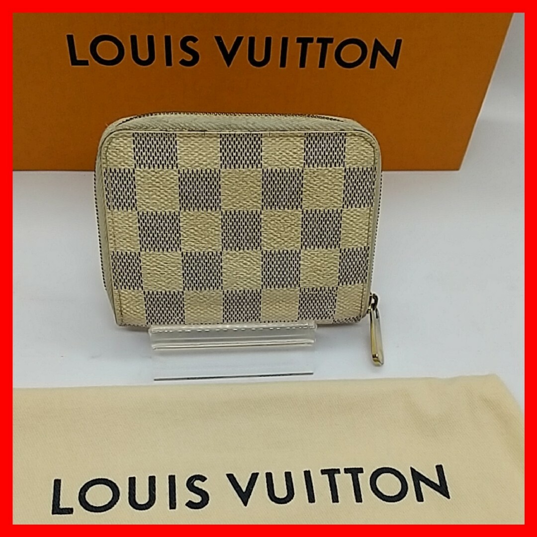 LOUIS VUITTON(ルイヴィトン)の【良品】ルイヴィトン ダミエ　アズール　ジッピーコインパース　小銭入れ レディースのファッション小物(財布)の商品写真