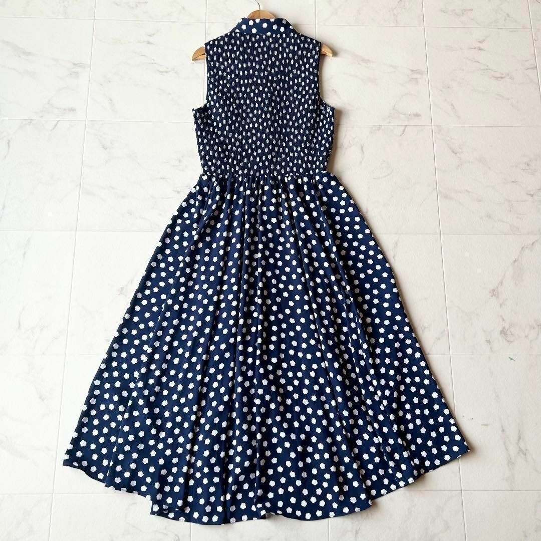 kate spade 花柄ロングワンピース ネイビー 4 kate spade 花柄ロングワンピース ネイビー 4