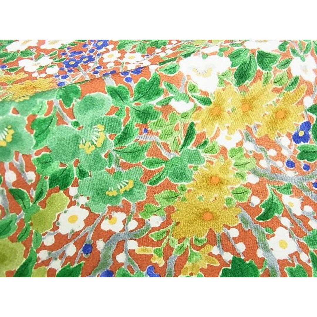 平和屋2■上質な小紋　草花文　逸品　DAAB3516op レディースの水着/浴衣(着物)の商品写真