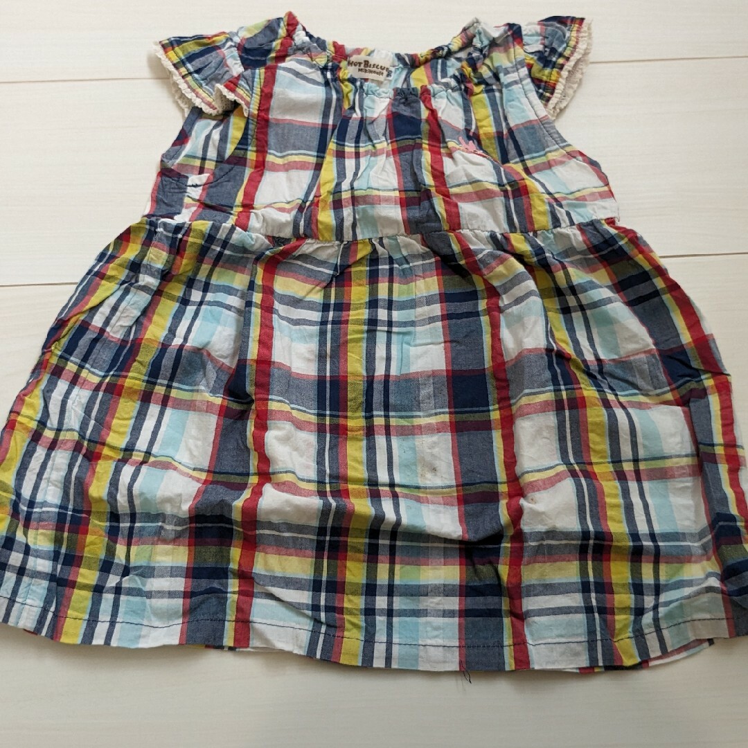 mikihouse(ミキハウス)のミキハウス ワンピース 90 キッズ/ベビー/マタニティのキッズ服女の子用(90cm~)(ワンピース)の商品写真