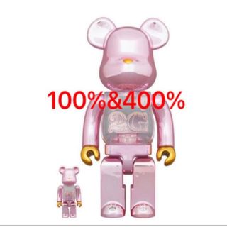 ベアブリック(BE@RBRICK)のBE@RBRICK 2G PINK GOLD CHROME 100％&400％(その他)