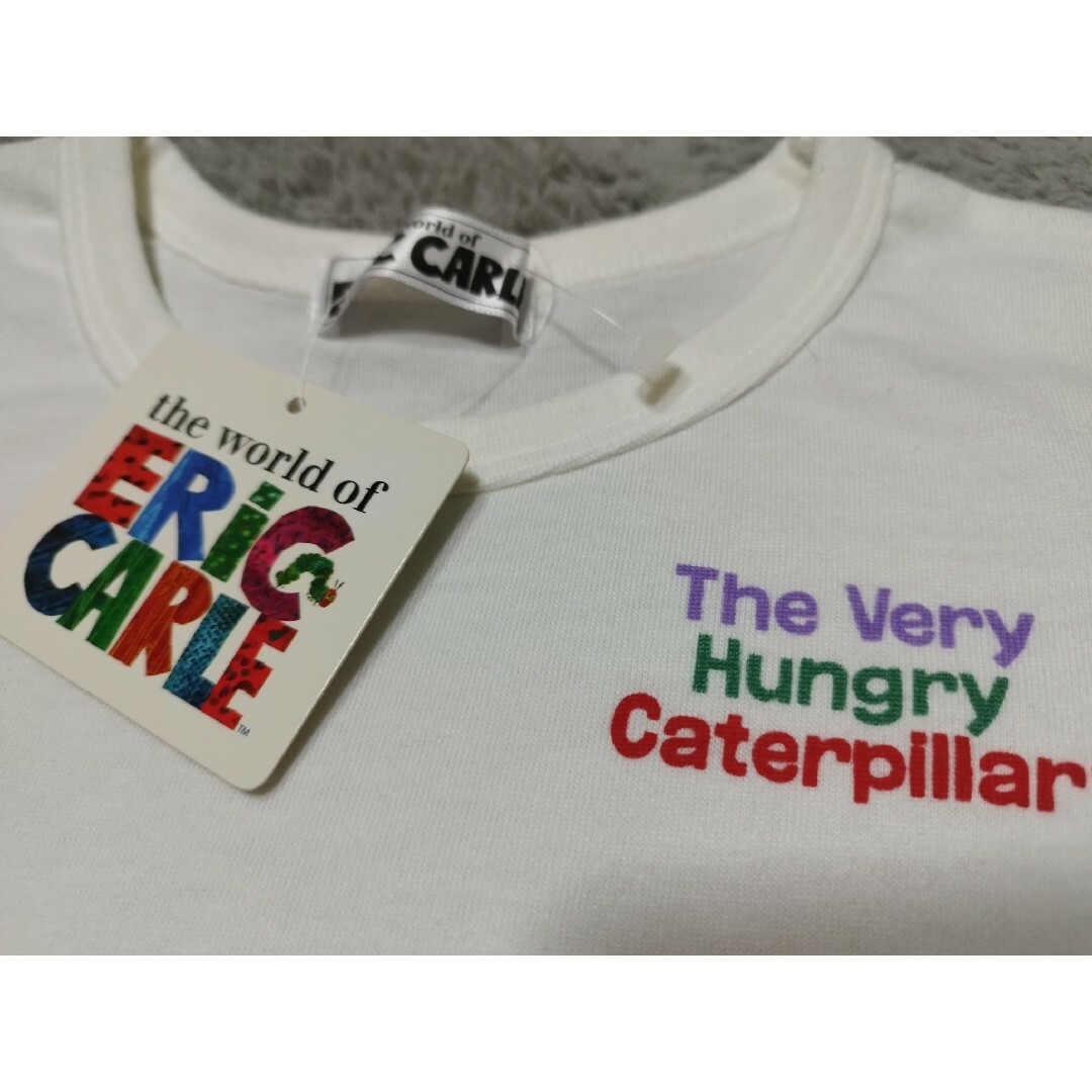 ERIC CARLE(エリックカール)の●　はらぺこあおむし　100 長袖Tシャツ キッズ/ベビー/マタニティのキッズ服男の子用(90cm~)(Tシャツ/カットソー)の商品写真