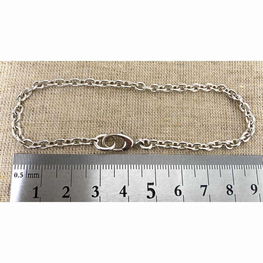 Gucci(グッチ)の正規品 グッチ チェーンリンクブレスレット/あずき シルバー925(22cm) メンズのアクセサリー(ブレスレット)の商品写真