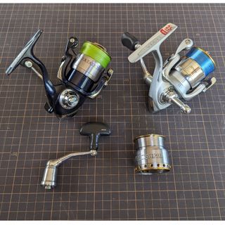 ダイワ(DAIWA)の04セルテート2000、07ルビアス2004、RCSスプール、ハンドル セット(リール)